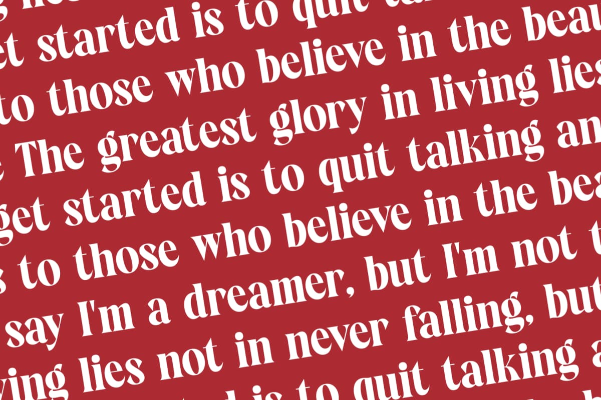 Rosland - Display Serif Font font preview 14