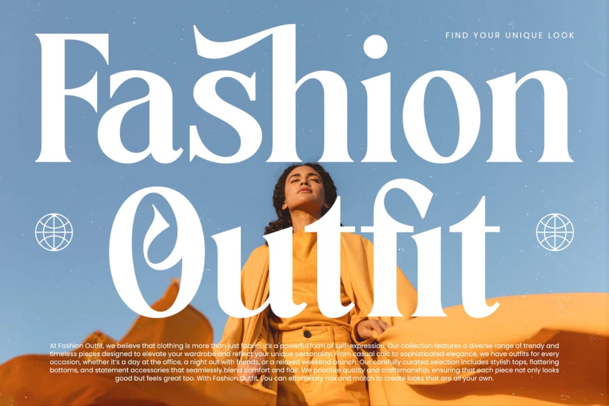 Vitoria - Bold Tall Serif Display Font font preview 15