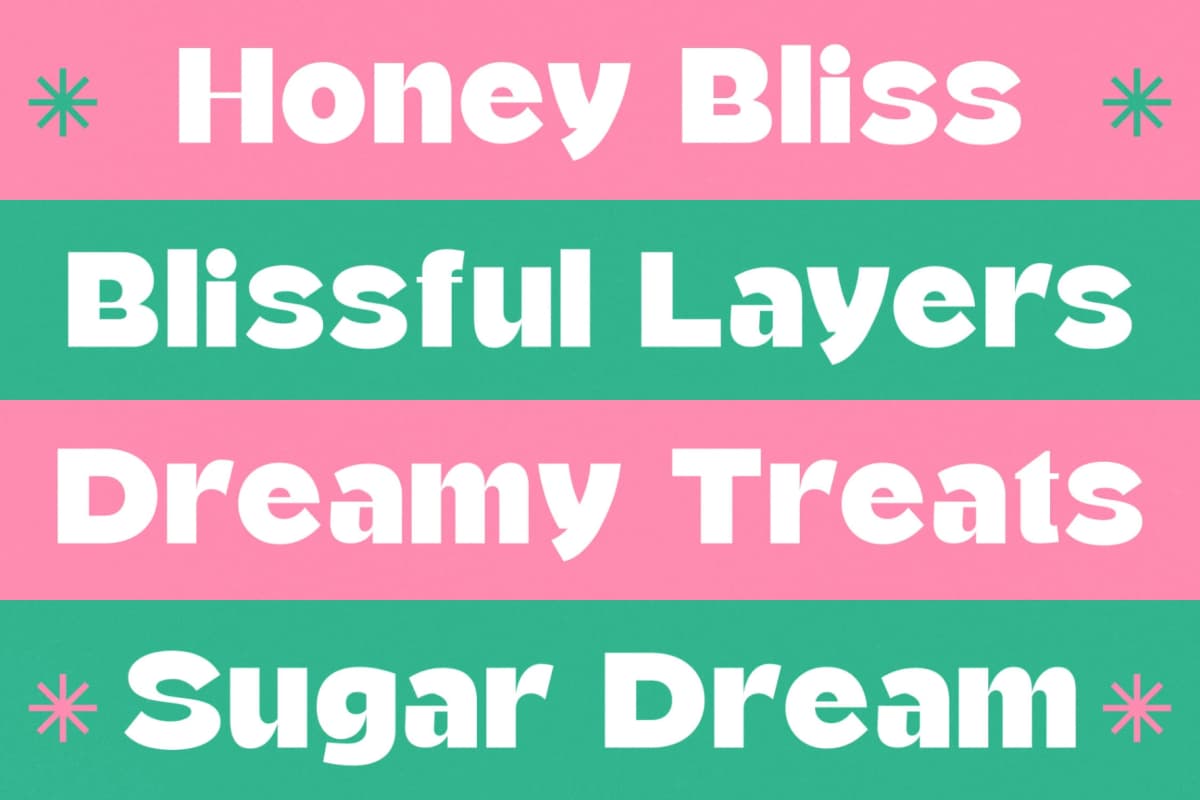 Bakery Cafes - Modern Sans Serif font preview 11