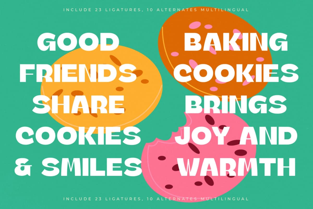 Bakery Cafes - Modern Sans Serif font preview 5