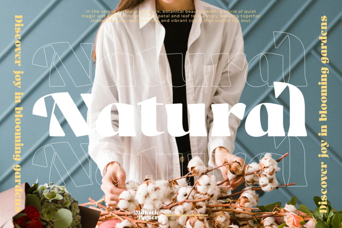 Milkstic Batter - Modern Alternate Serif Font font preview 13