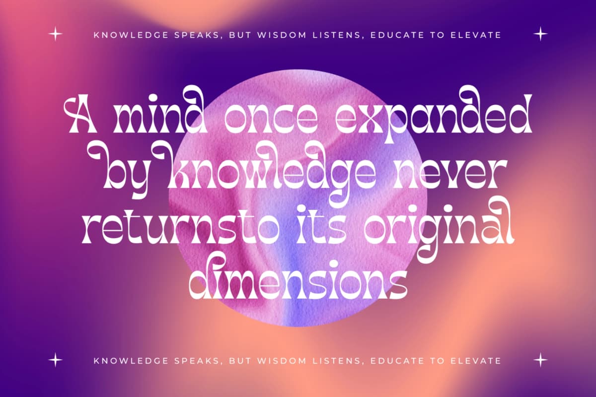 Morgai Retan - Display Psychedelic Font font preview 3