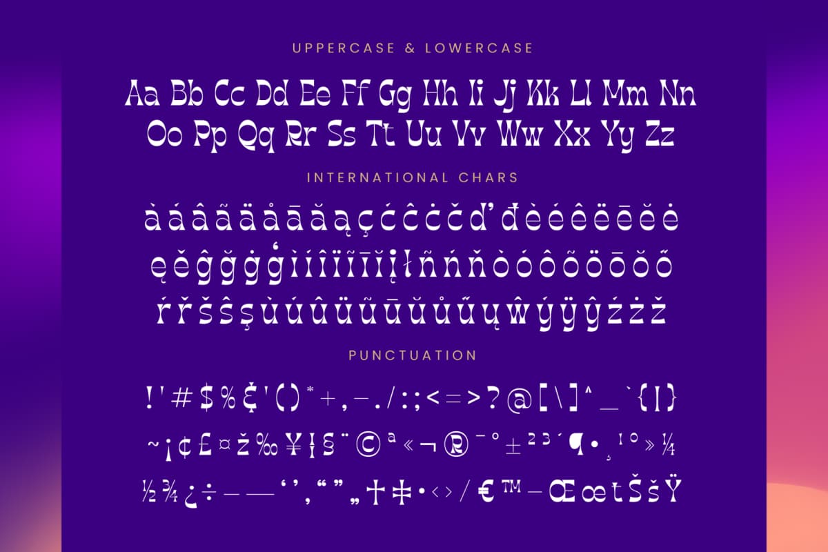Morgai Retan - Display Psychedelic Font font preview 19
