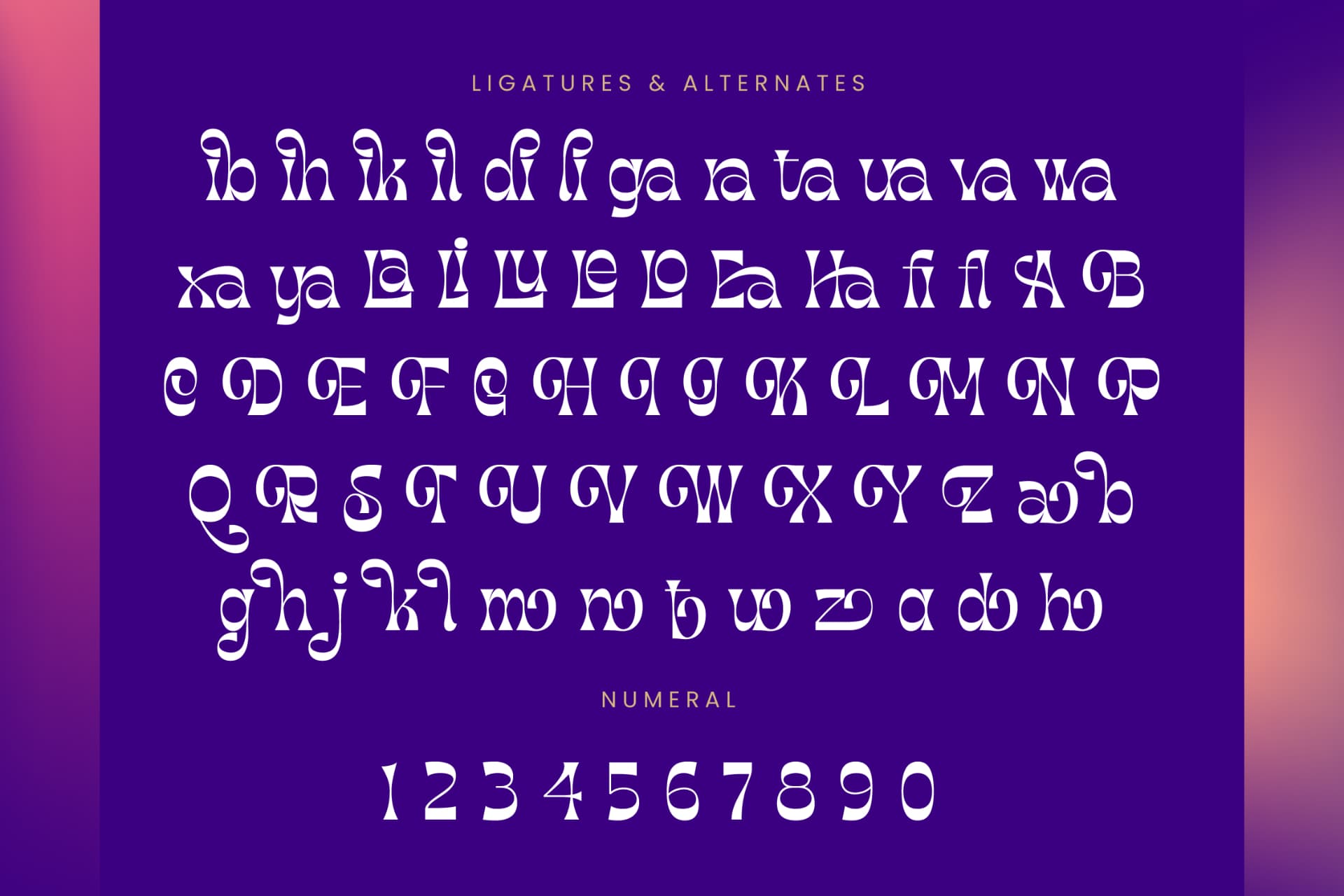 Preview 18 for Morgai Retan - Display Psychedelic Font