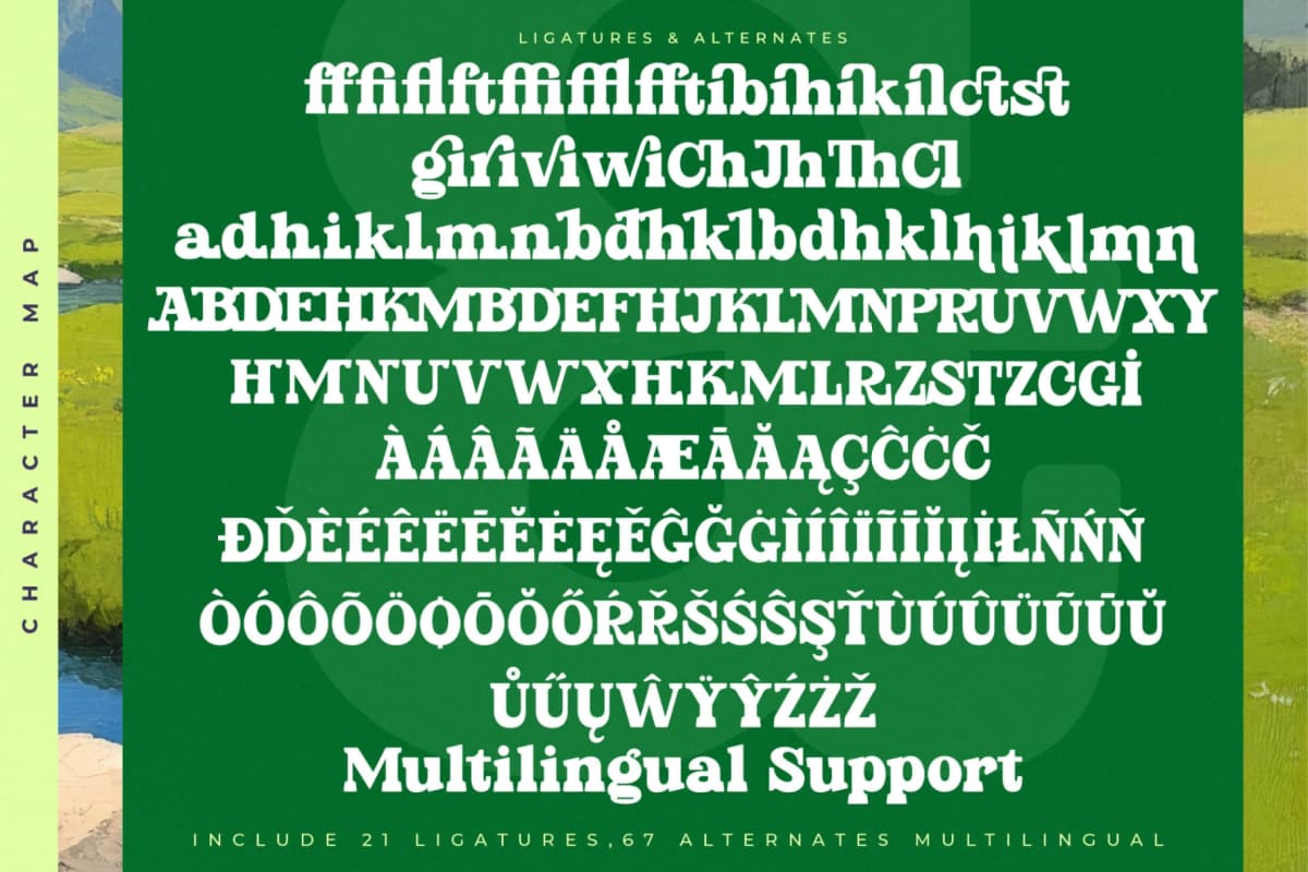Parfect Silent - Modern Bold Serif Font font preview 19