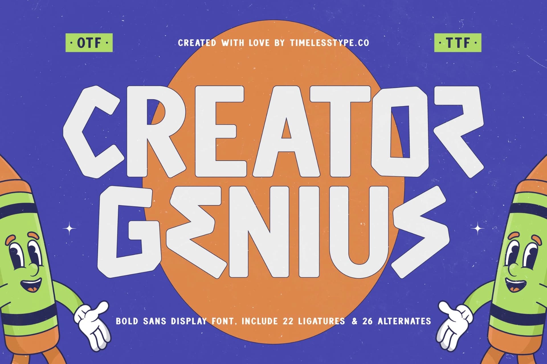 Preview 1 for Creator Genius - Bold Sans Display Font