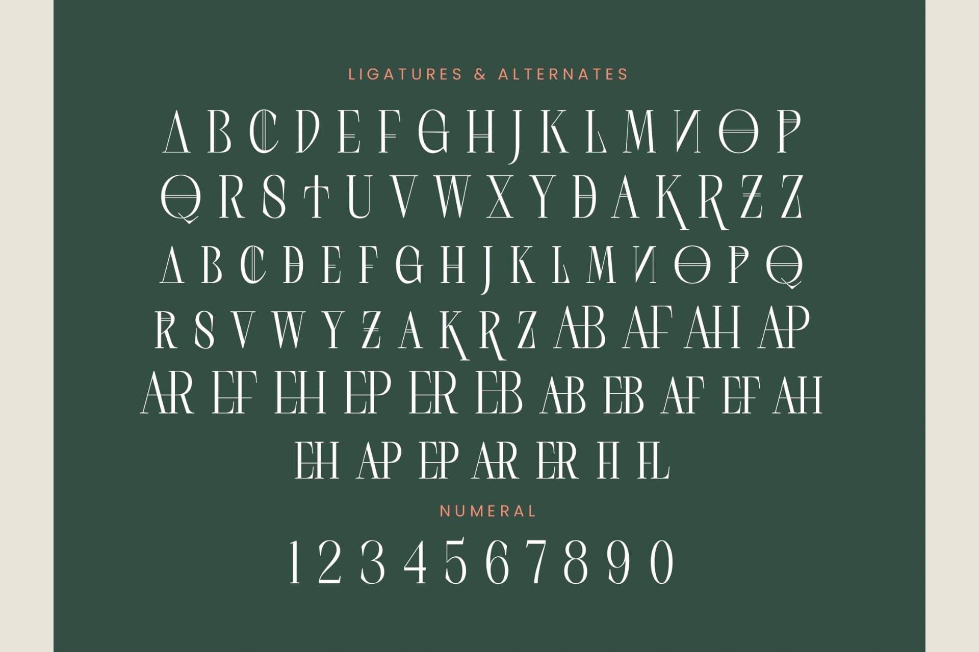 Preview 18 for Scarfi Modern - All Caps Serif Display Font