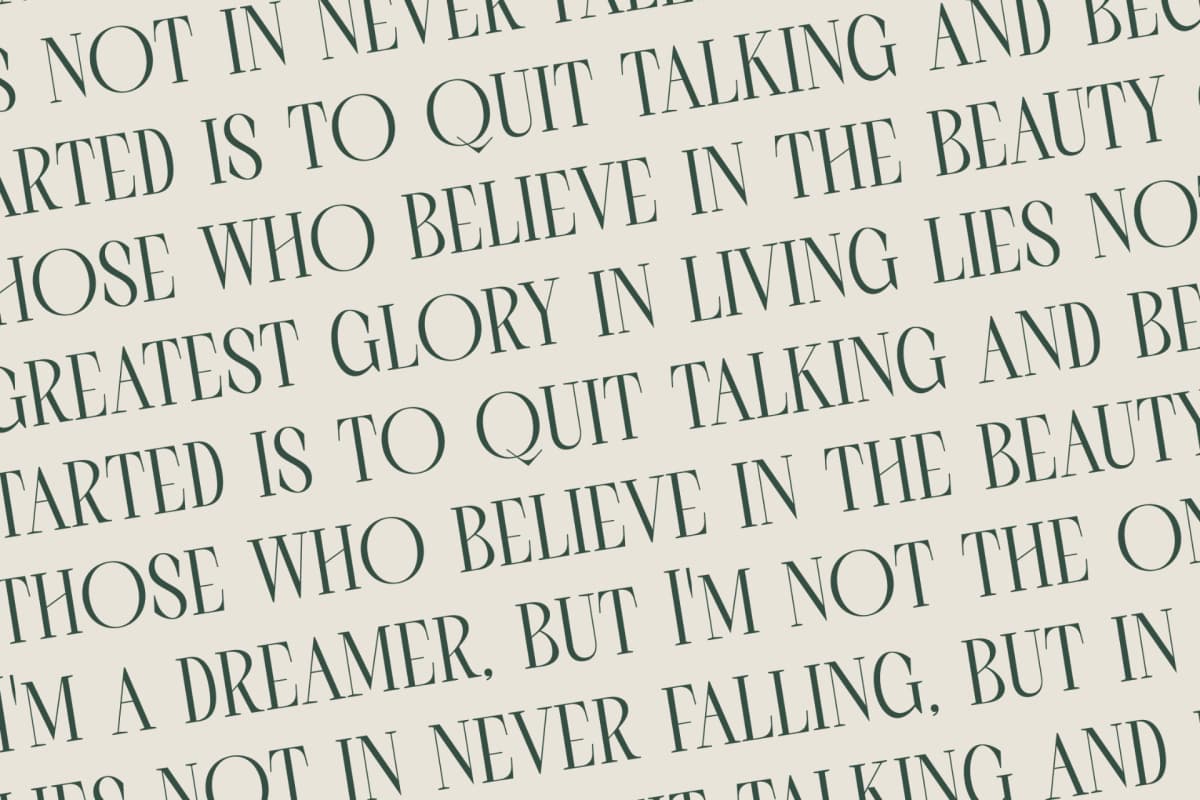 Scarfi Modern - All Caps Serif Display Font font preview 17
