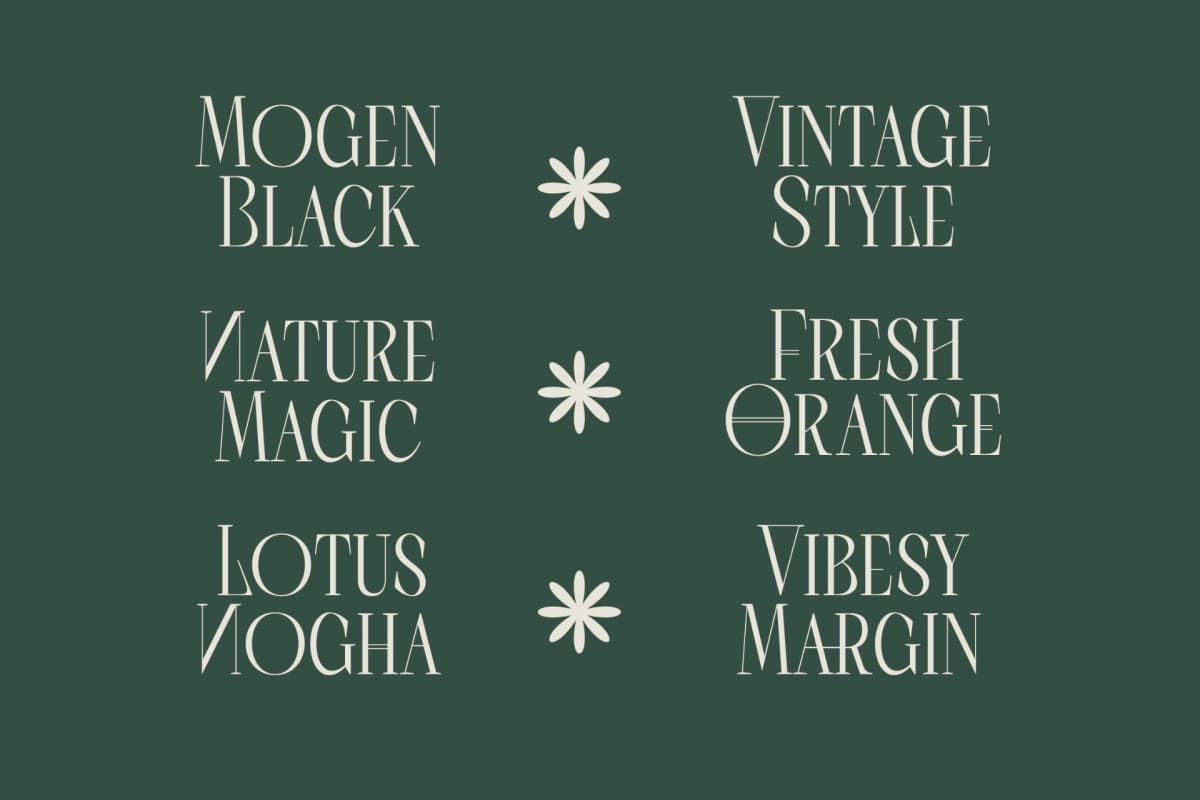 Scarfi Modern - All Caps Serif Display Font font preview 12