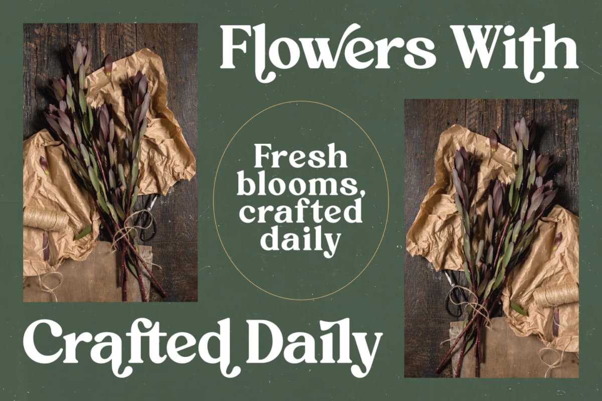 Rustic Delight - Bold Serif Display Font font preview 15