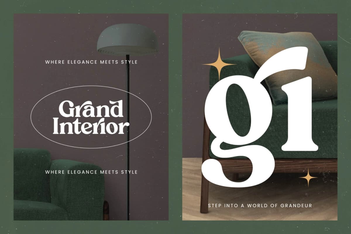 Rustic Delight - Bold Serif Display Font font preview 8