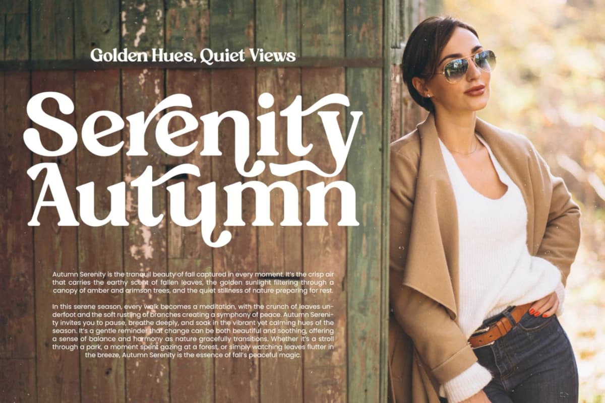 Rustic Delight - Bold Serif Display Font font preview 11