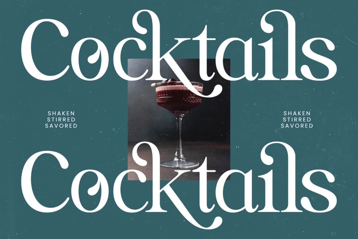 Realistic Nature - Bold Serif Font font preview 7