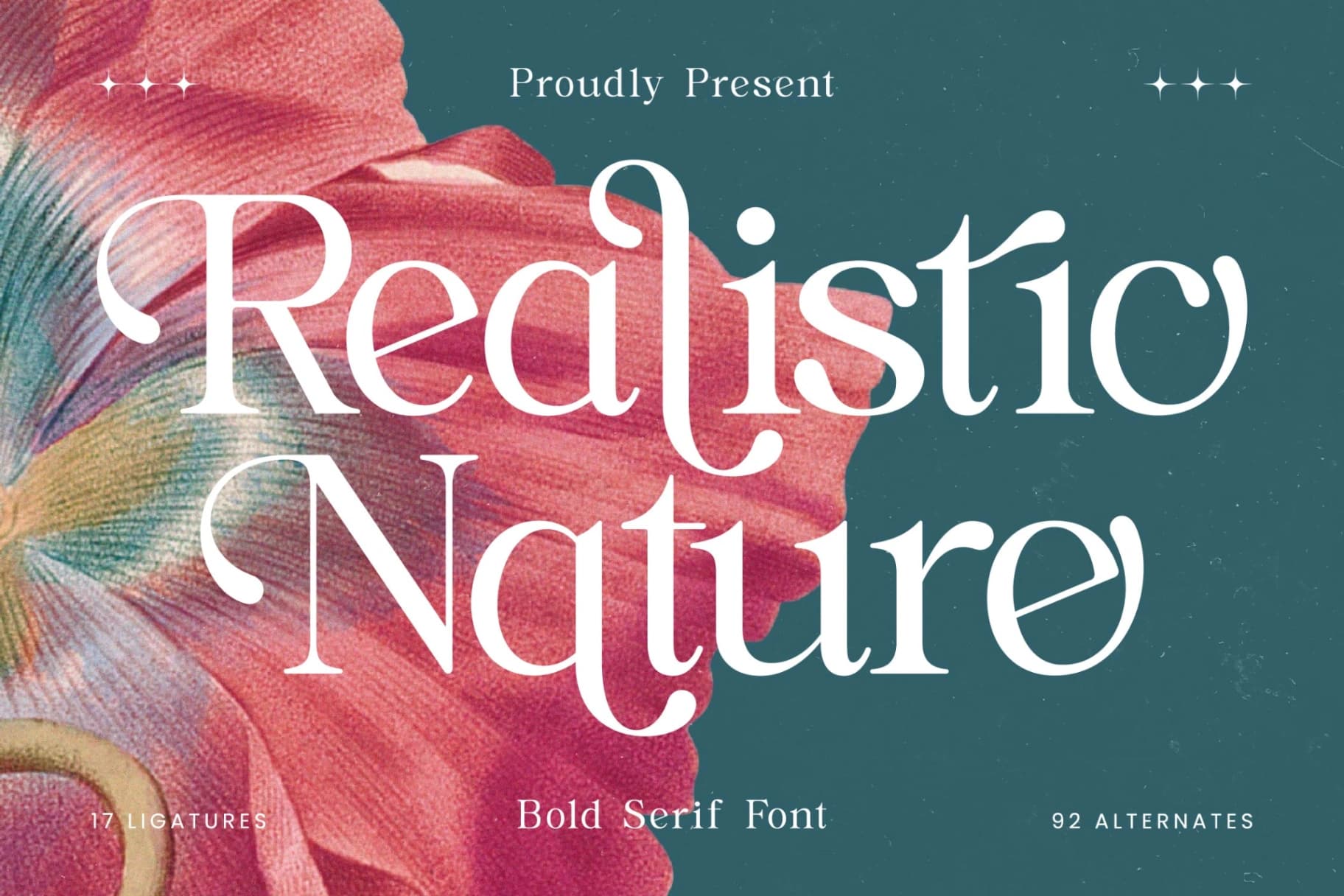 Preview 1 for Realistic Nature - Bold Serif Font