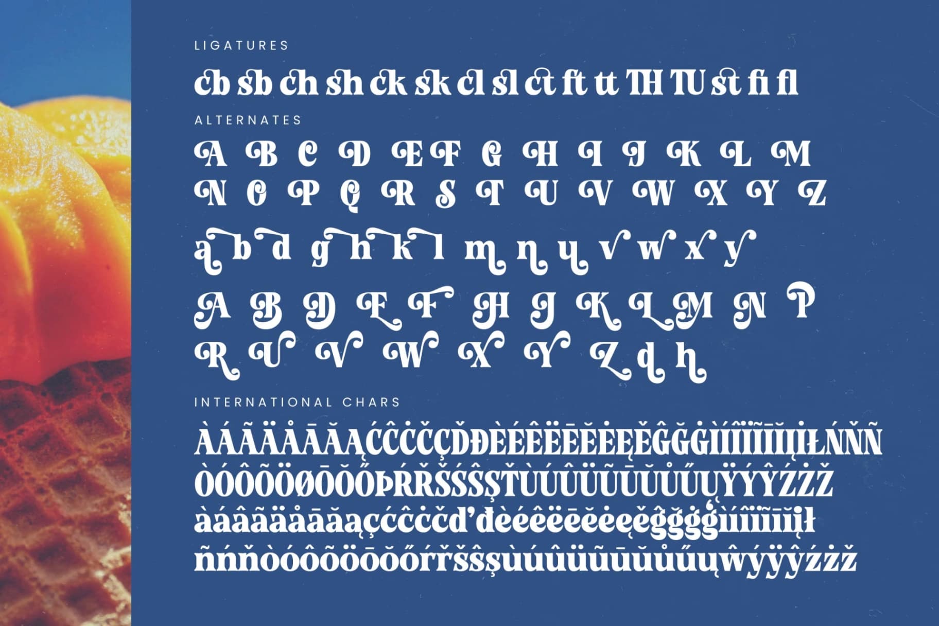 Preview 19 for Mingle Heaven - Groovy Serif Display Font