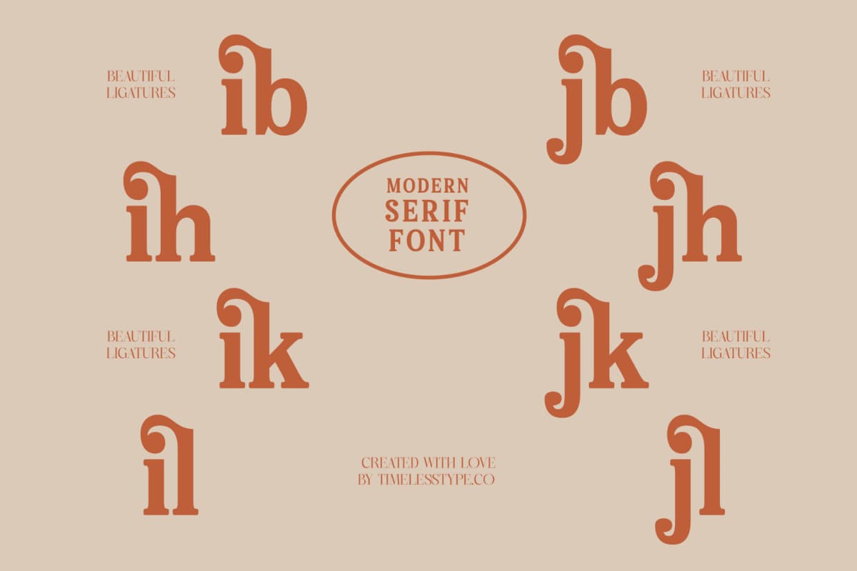 Bellati Nortils - Groovy Serif Font font preview 15
