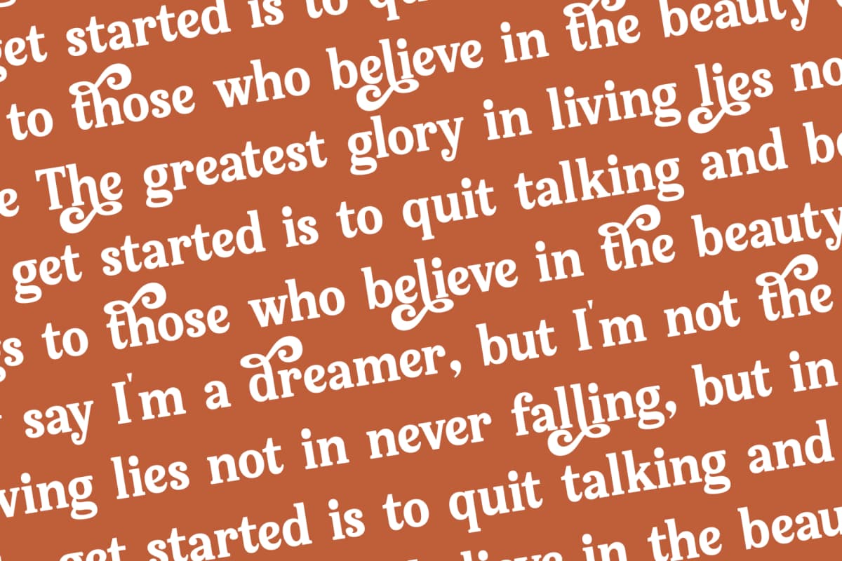Bellati Nortils - Groovy Serif Font font preview 17