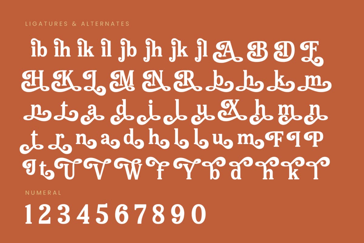 Bellati Nortils - Groovy Serif Font font preview 18