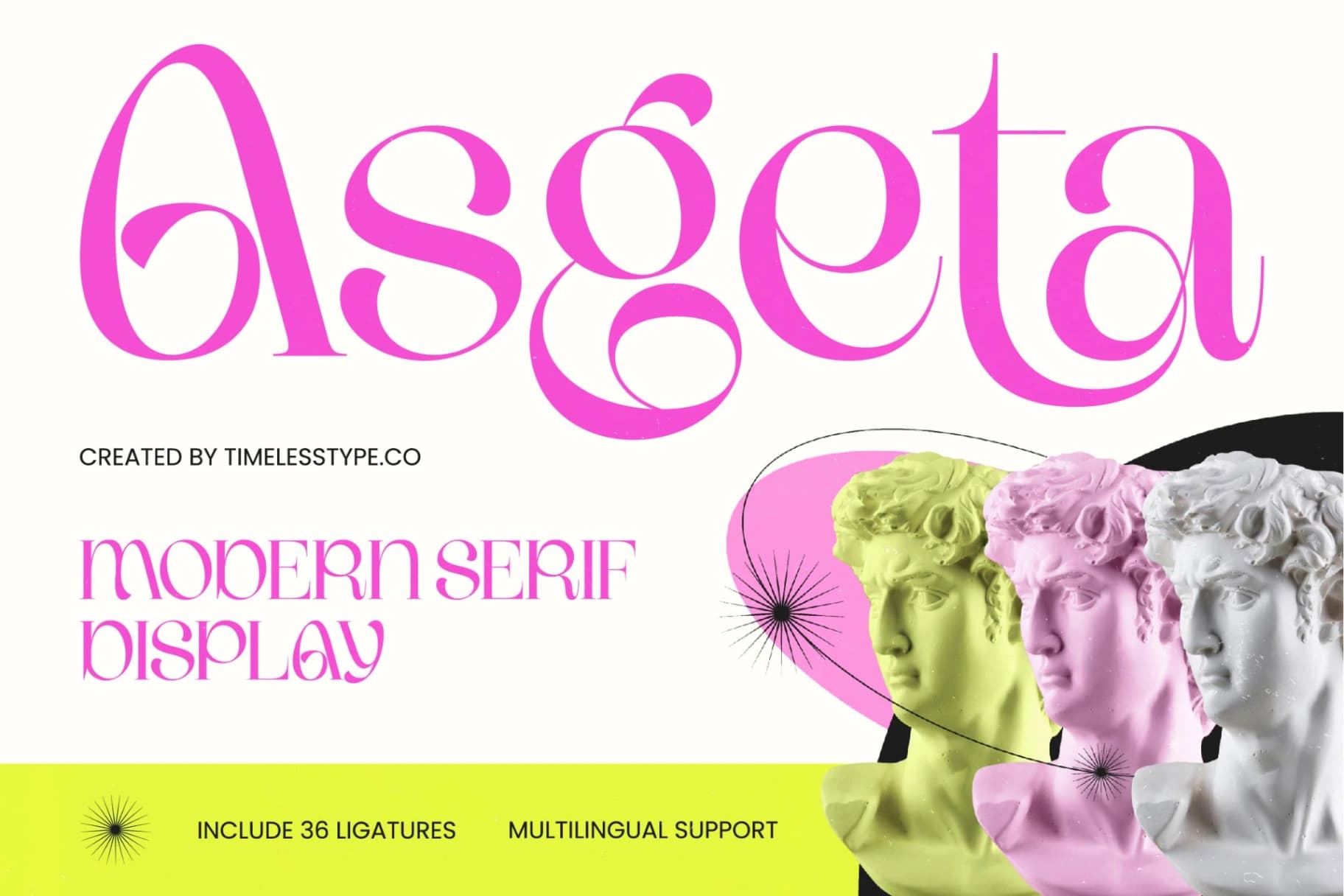 Preview of Asgeta - Modern Serif Display
