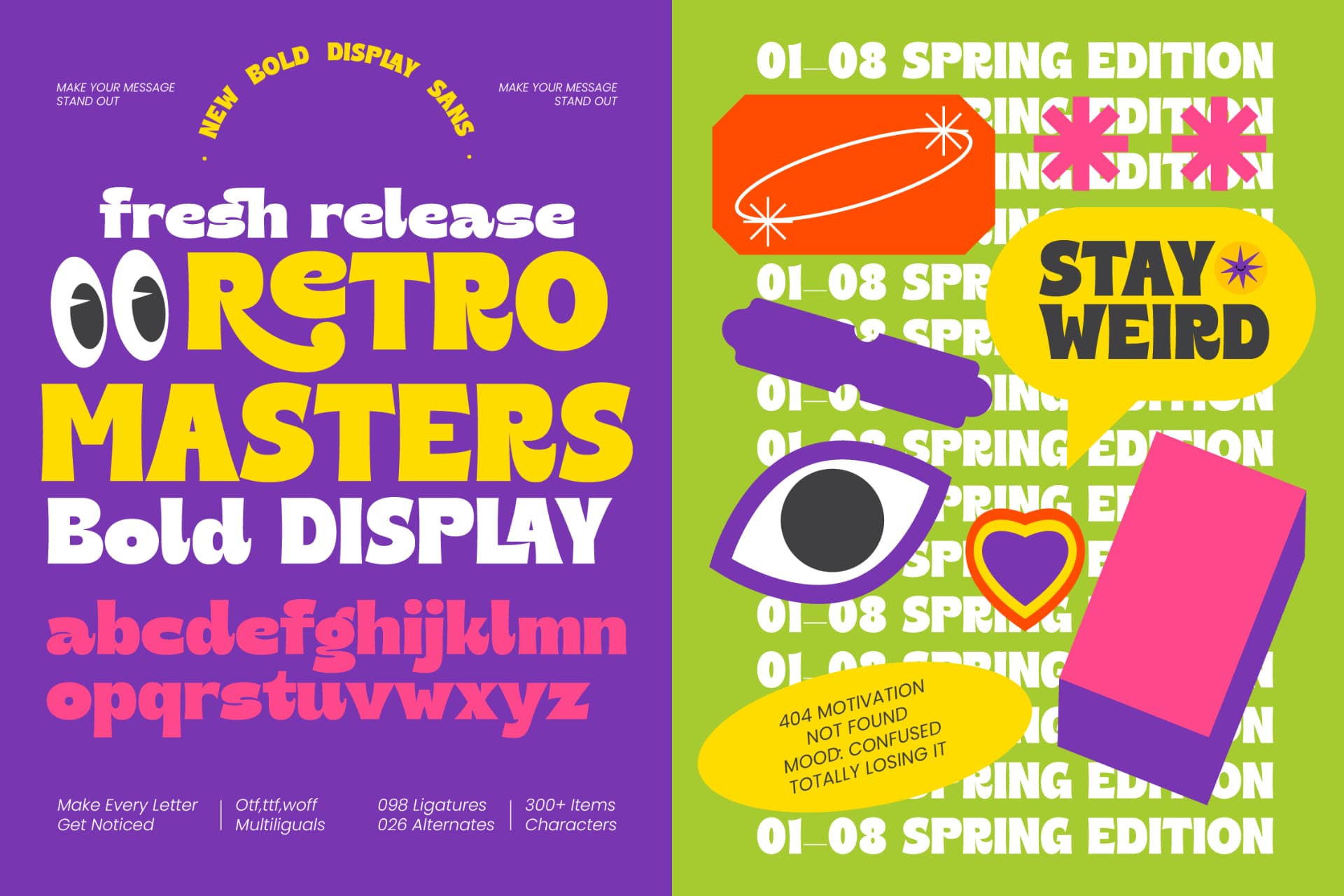 Retro Masters - New Bold Display Sans