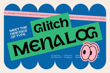 Glitch Menalog - Display Serif
