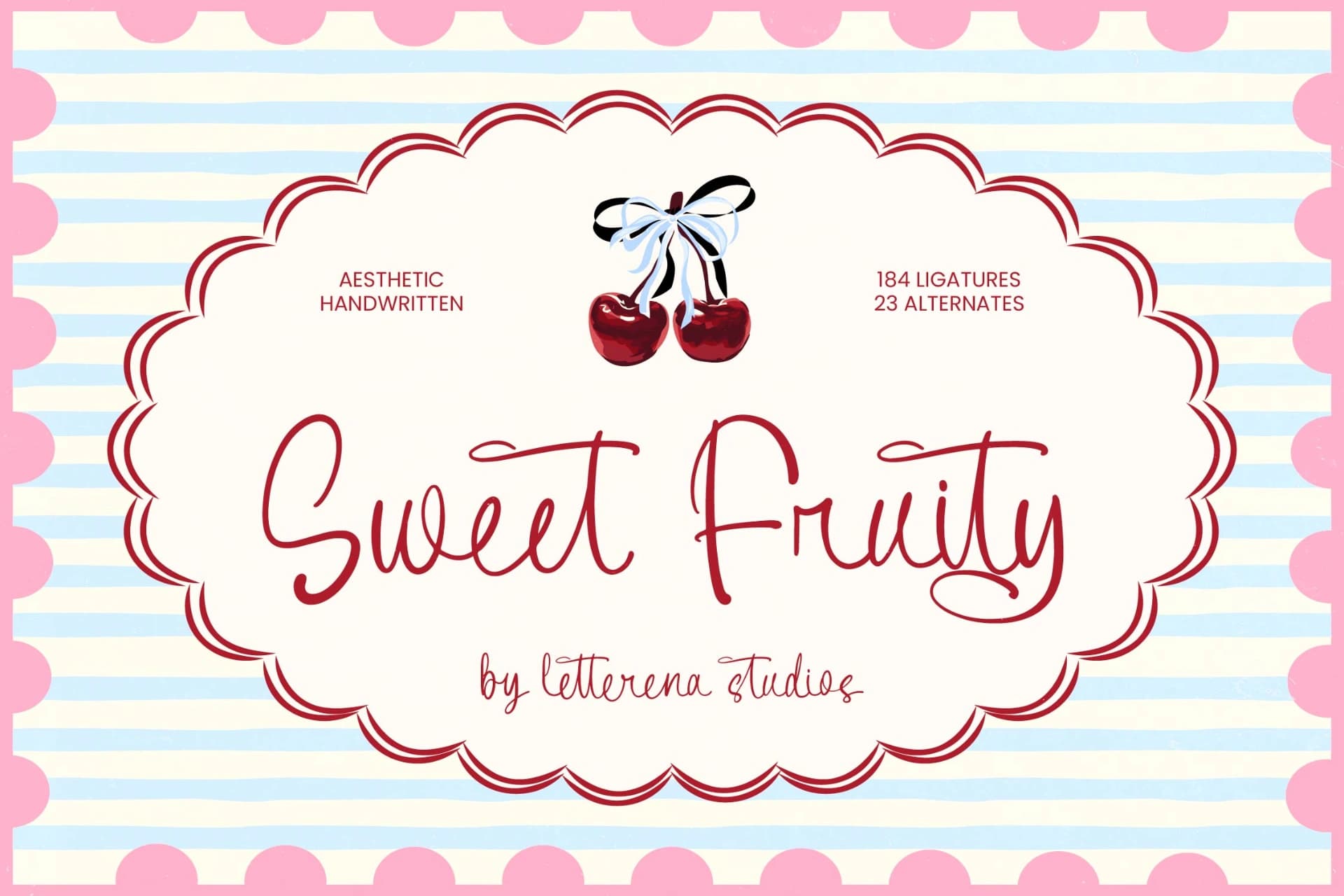 Preview of Sweet Fruity - Aesthetic Handwritten font