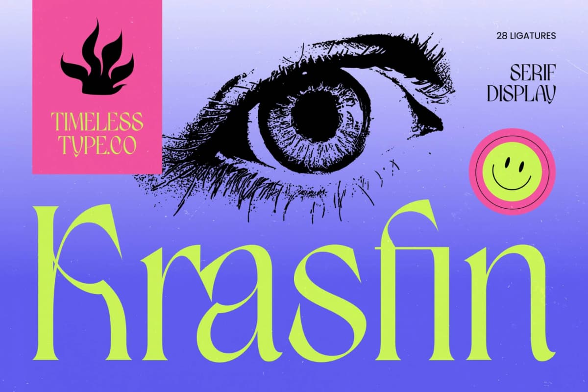 Krasfin – Modern Serif Display font preview