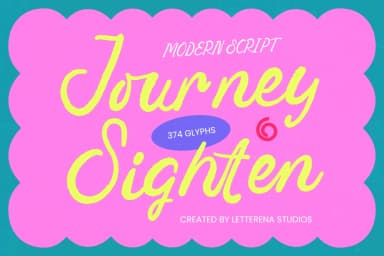 Journey Sighten - Modern Script